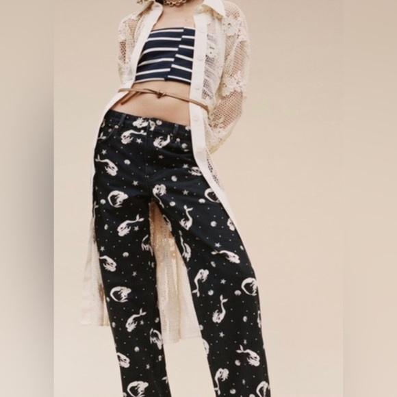 Zara The Trevor full length‎ black “Off The Seas” signature denim jeans size 4 - Picture 4 of 7